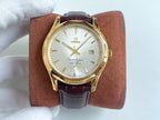 CONSTELLATION 40 GOLD CASE LEATHER STRAP