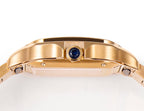 SANTOS LADY 35.1MM GOLD CASE GOLD DIAL DIAMOND BEZEL
