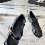 mary janes black patent calfskin