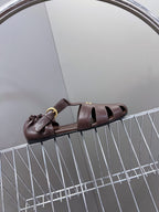 Miumiu Sandal Dark Brown Calfskin
