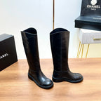 CC 25SS High Boot Black Calfskin