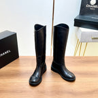 CC 25SS High Boot Black Calfskin