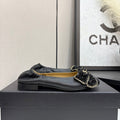 CC 25s Coco Beach Ballet Flats Black Sheepskin 331785