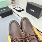 CC 25 Ankle Boots Coffee Cowhide and Tweed 454712