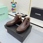 CC 25 Ankle Boots Coffee Cowhide and Tweed 454712
