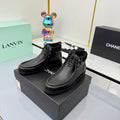 CC 25 Ankle Boots Black Cowhide and Tweed 454711