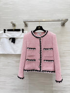 CC 25 Salzburg Wool Soft Tweed Braided Pink Jacket
