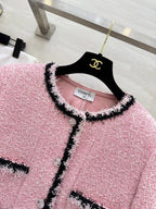 CC 25 Salzburg Wool Soft Tweed Braided Pink Jacket