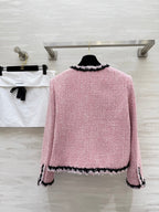 CC 25 Salzburg Wool Soft Tweed Braided Pink Jacket