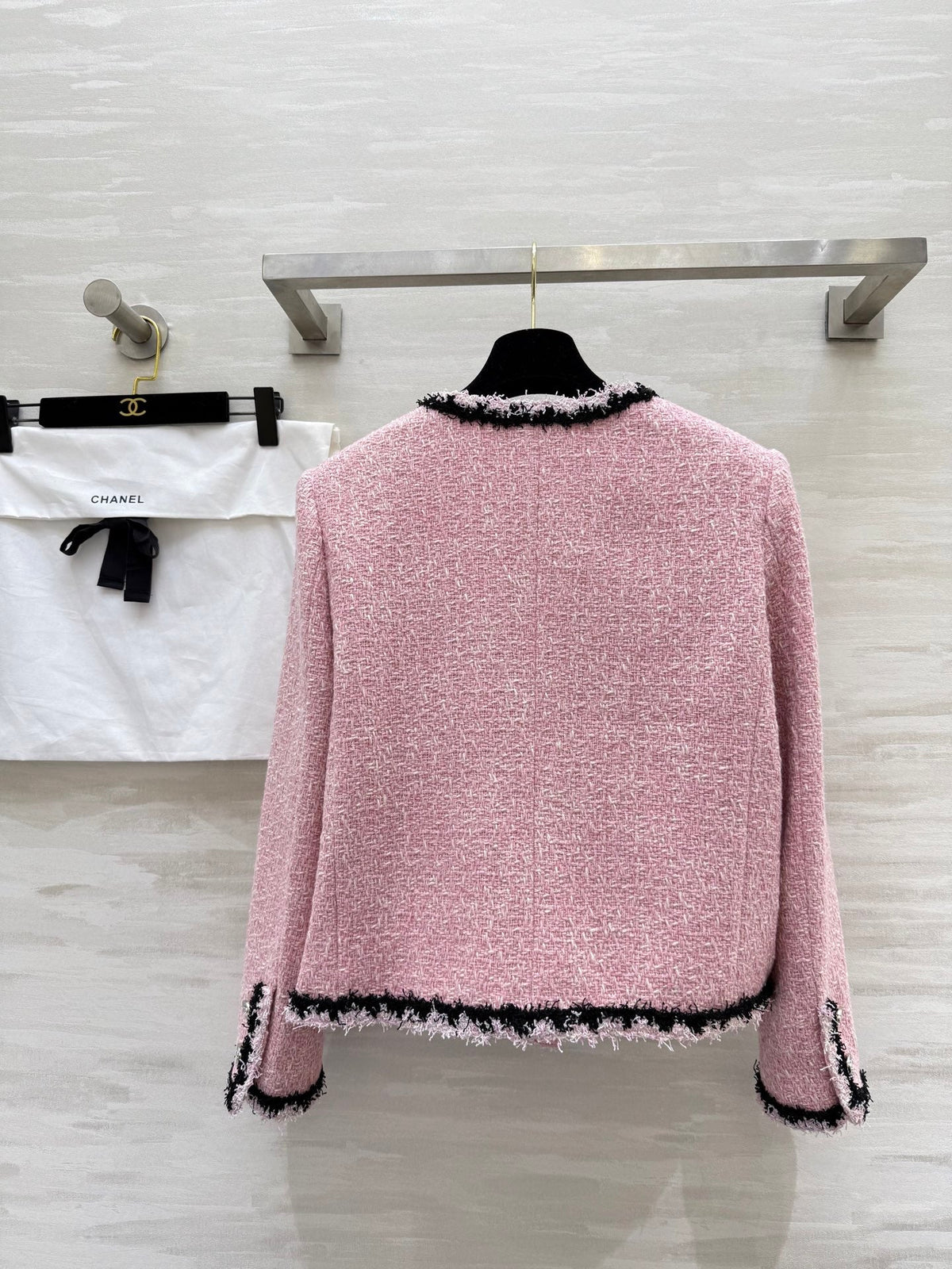 CC 25 Salzburg Wool Soft Tweed Braided Pink Jacket