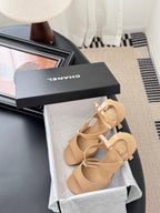 CC 25B Mary Janes 85mm High Heel Beige Sheepskin