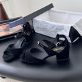 CC 25B Mary Janes 55mm High Heel Black Suede