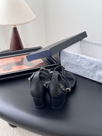 CC 25B Mary Janes 55mm High Heel Black Sheepskin