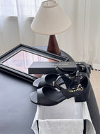 CC 25B Mary Janes 55mm High Heel Black Sheepskin