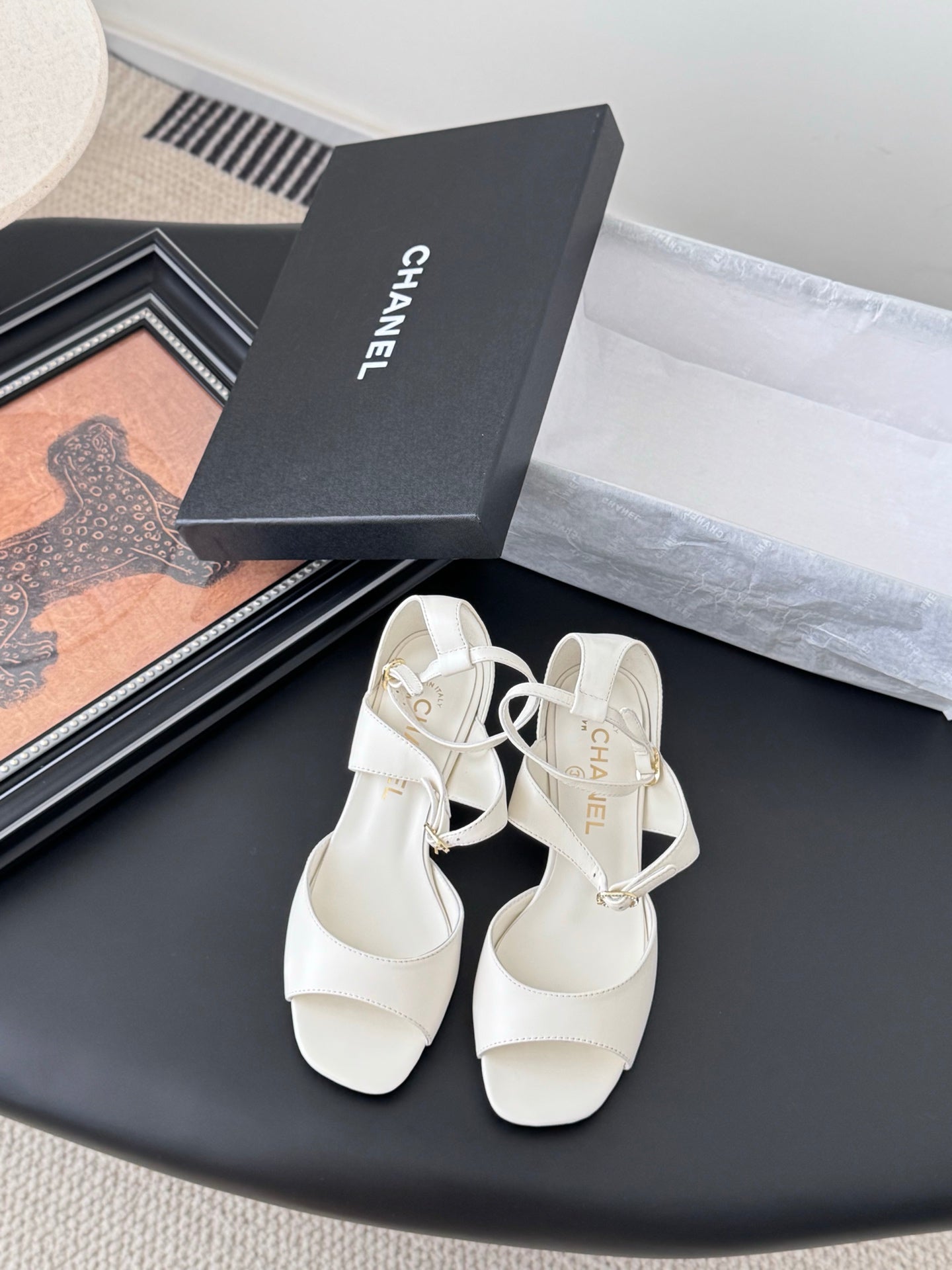 CC 25B Mary Janes 55mm High Heel White Sheepskin