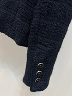 CC 25 Round-Neck Black Tweed Jacket 304703