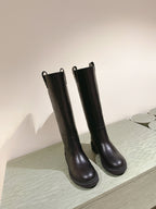 Fendi Long Boots Black Cowhide 463746
