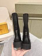 Fendi Ankle Boots Black Cowhide 463742
