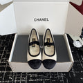 CC 25SS Embroidered Double C logo Mary Janes White Suede 473424