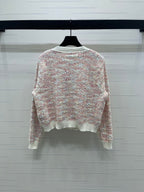 CC 25 Knitted Cardigan Button Pink Wool 305391