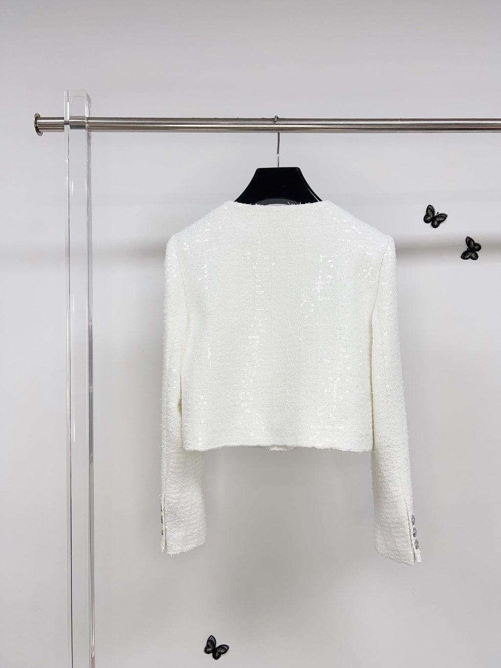 CC 25 Vest Jacket White Cotton 305856