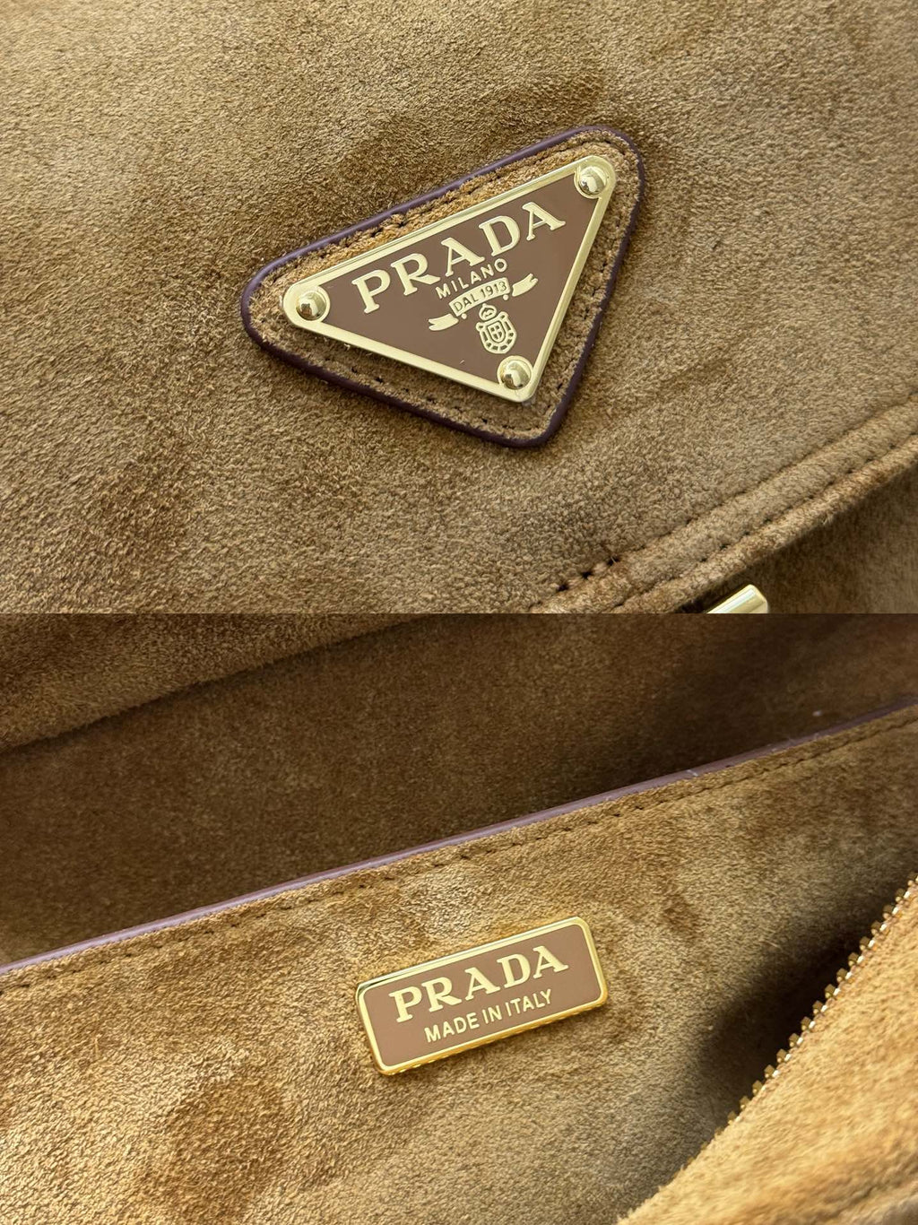 Pra Messenger Bag 30cm Cinnamon Suede 267417