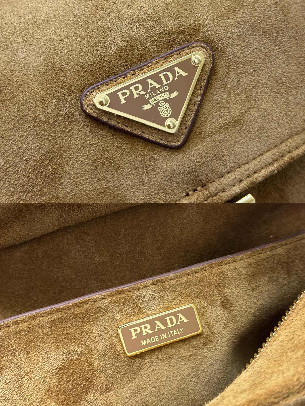 Pra Messenger Bag 30cm Cinnamon Suede 267417