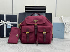 Pra Classic Large Backpack Red Nylon 267172