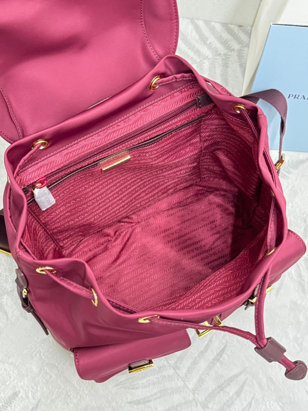 Pra Classic Large Backpack Red Nylon 267172