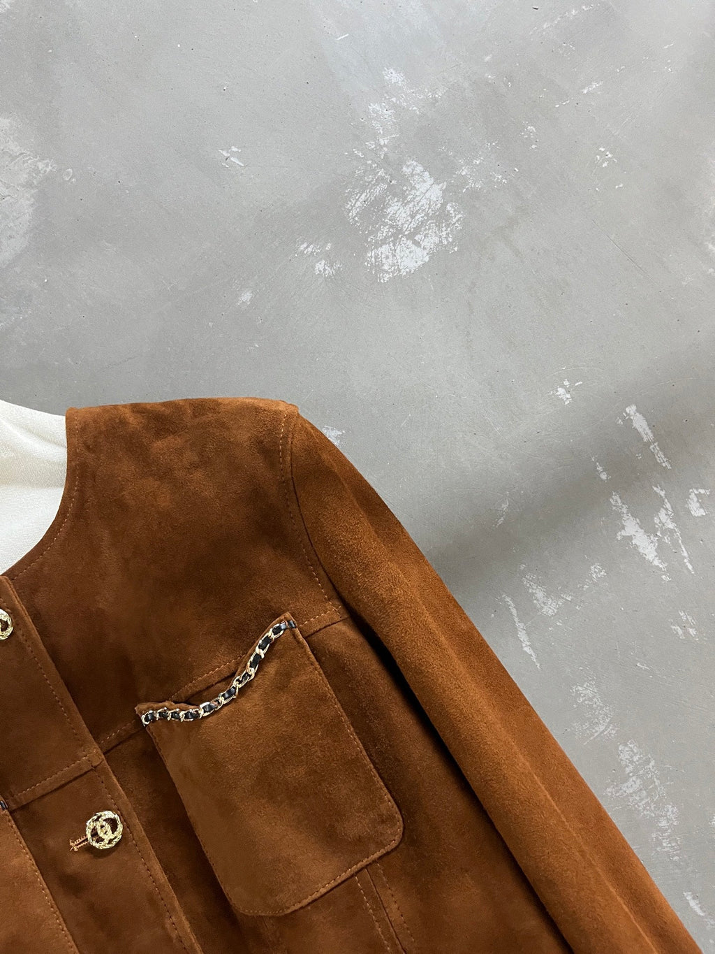 CC 25 Chain Jacket Blend Tan Cashmere