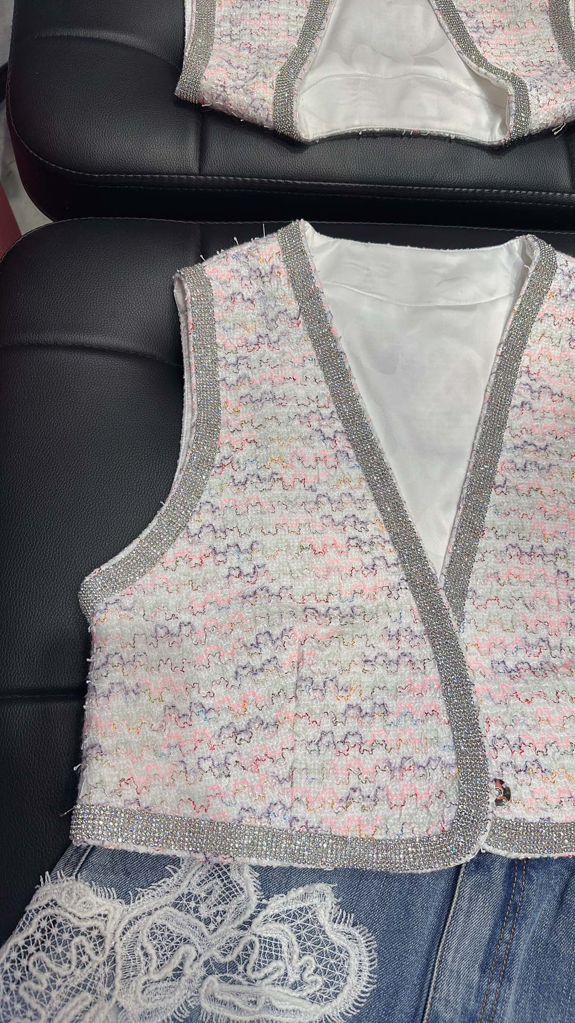 CC 25 Short Thin Vest Pink Polyester