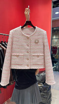 CC 25 Braided Jacket Light Pink Cotton