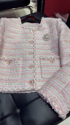 CC 25 Braided Jacket Light Pink Cotton