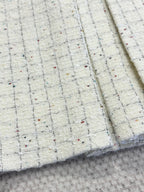 CC 25A Beaded Plaid Tweed Skirt