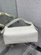 CD VOYAGE Handbag 34cm White Cowhide