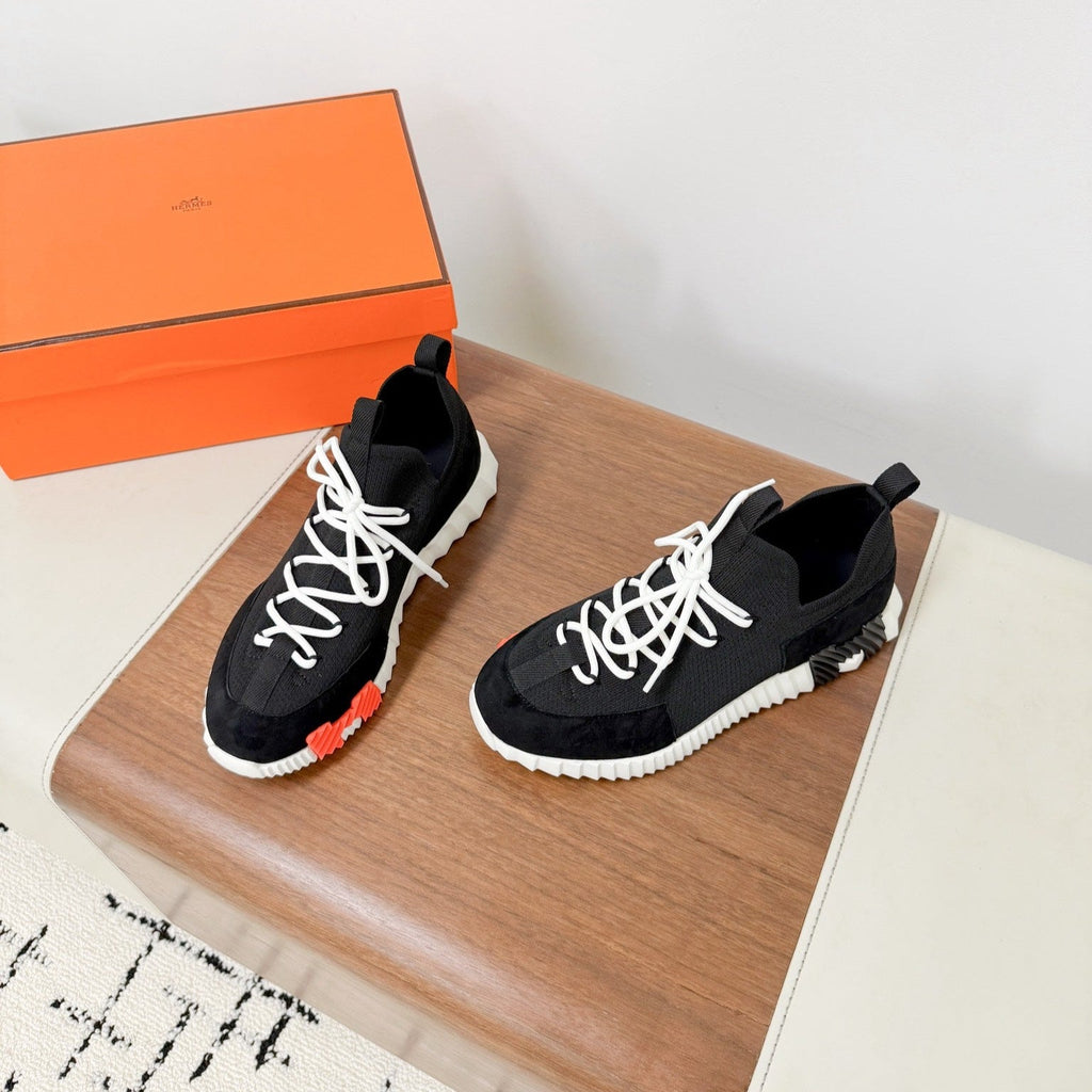 HM 25VS Lift Slip-On Sneakers Black Suede Down Fabric 492936
