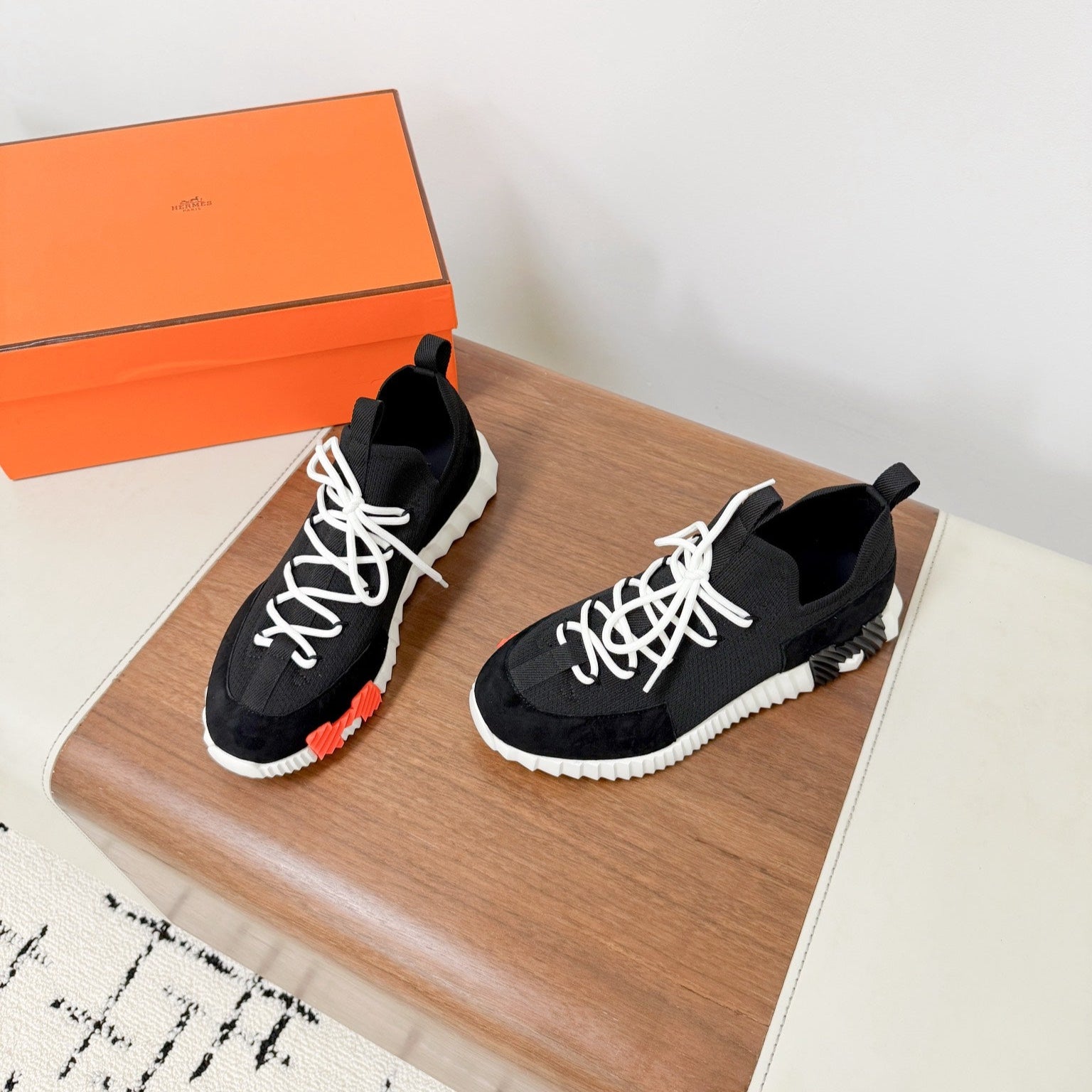 HM 25VS Lift Slip-On Sneakers Black Suede Down Fabric 492936
