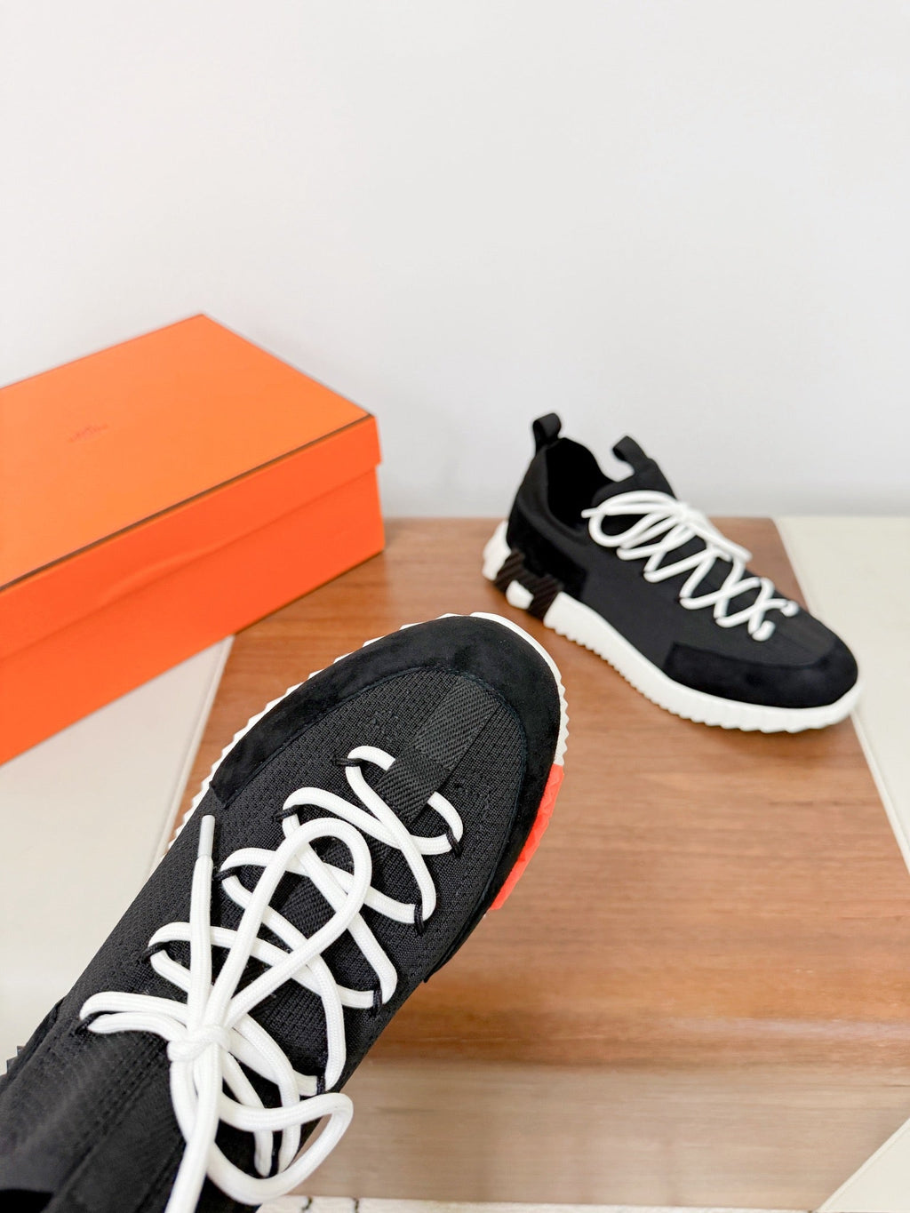 HM 25VS Lift Slip-On Sneakers Black Suede Down Fabric 492936