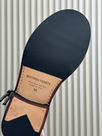 BV 25FW James Boots With Coaxial Detailing And Signature Metal Triangle in Fondant Calfskin
