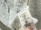CC 25F Heavy Beaded CrewNeck Knit Wool Long-Sleeved Cardigan