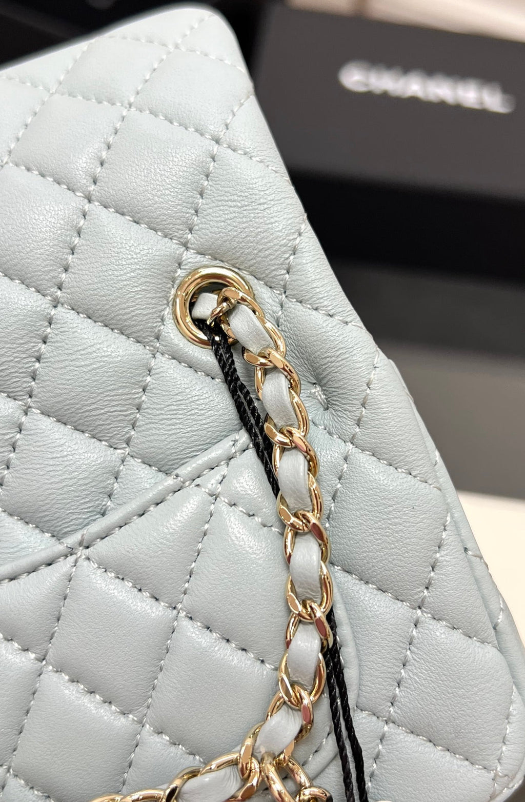 CC 25A Super Mini Bag 12.5cm Cloud Blue Lambskin