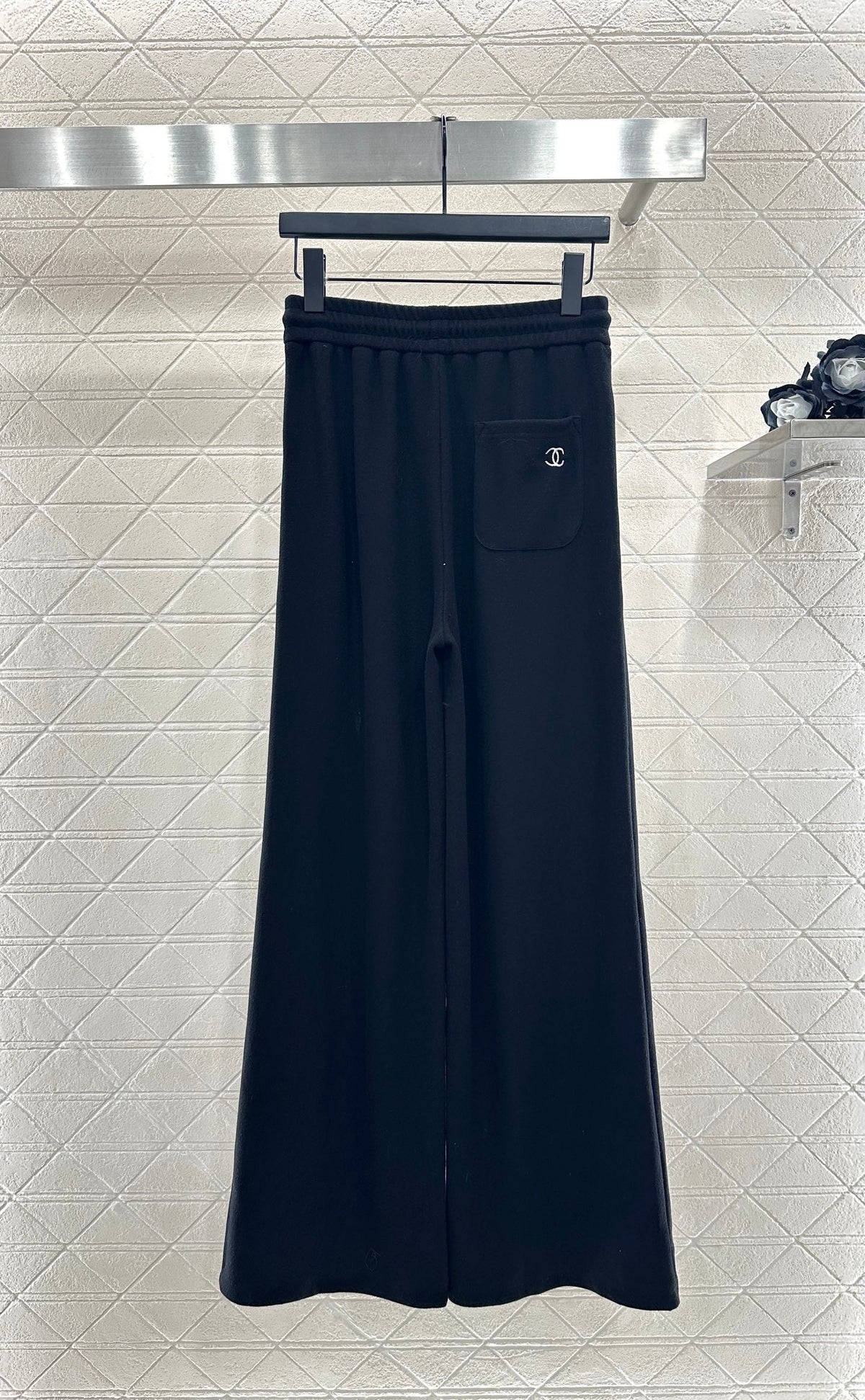 CC 25 Jacket and Pants Set Black Viscose and Polyester