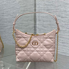 CD Shoulder Bag 19cm pink lambskin GHW
