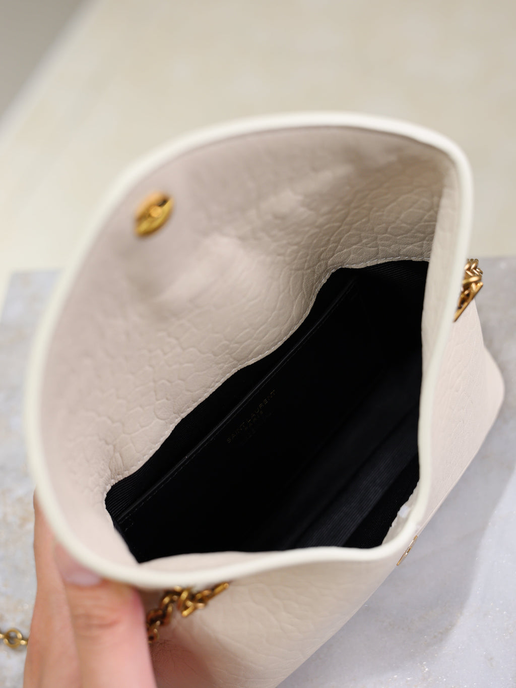 Cassandre Mini Bag 19cm Cream Lambskin GHW