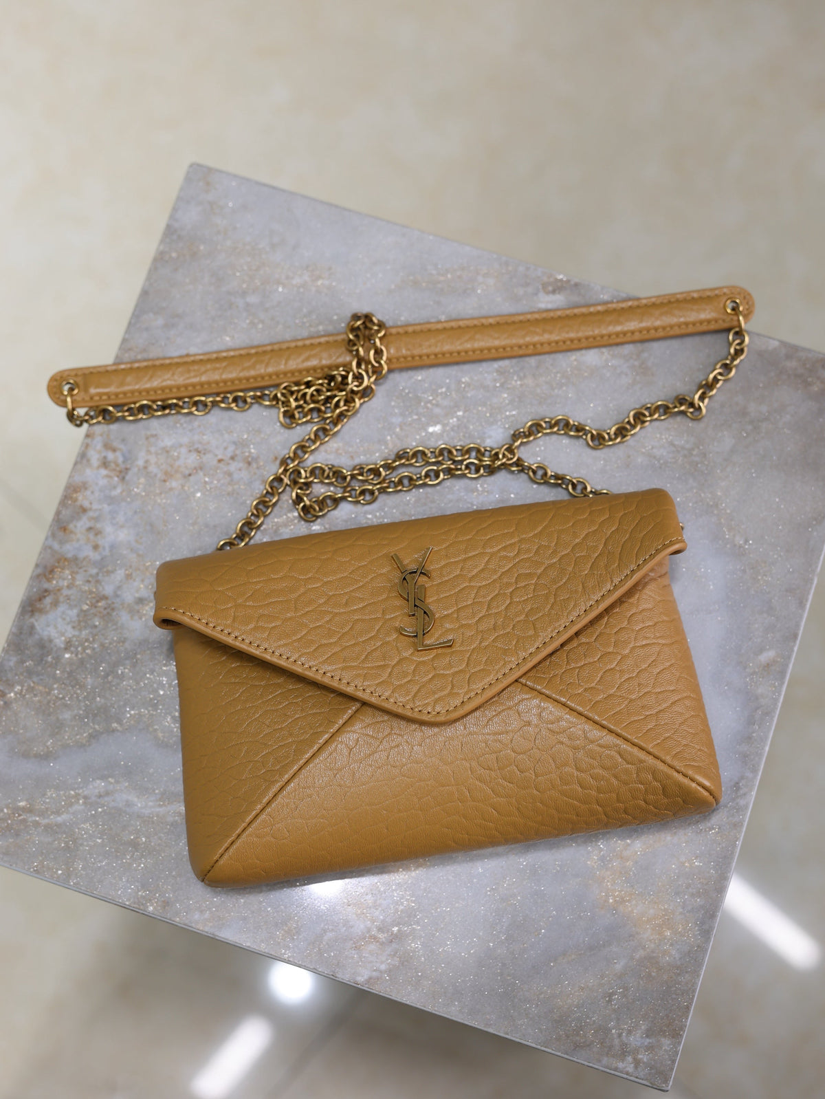 Cassandre Mini Bag 19cm Light Beige Lambskin GHW