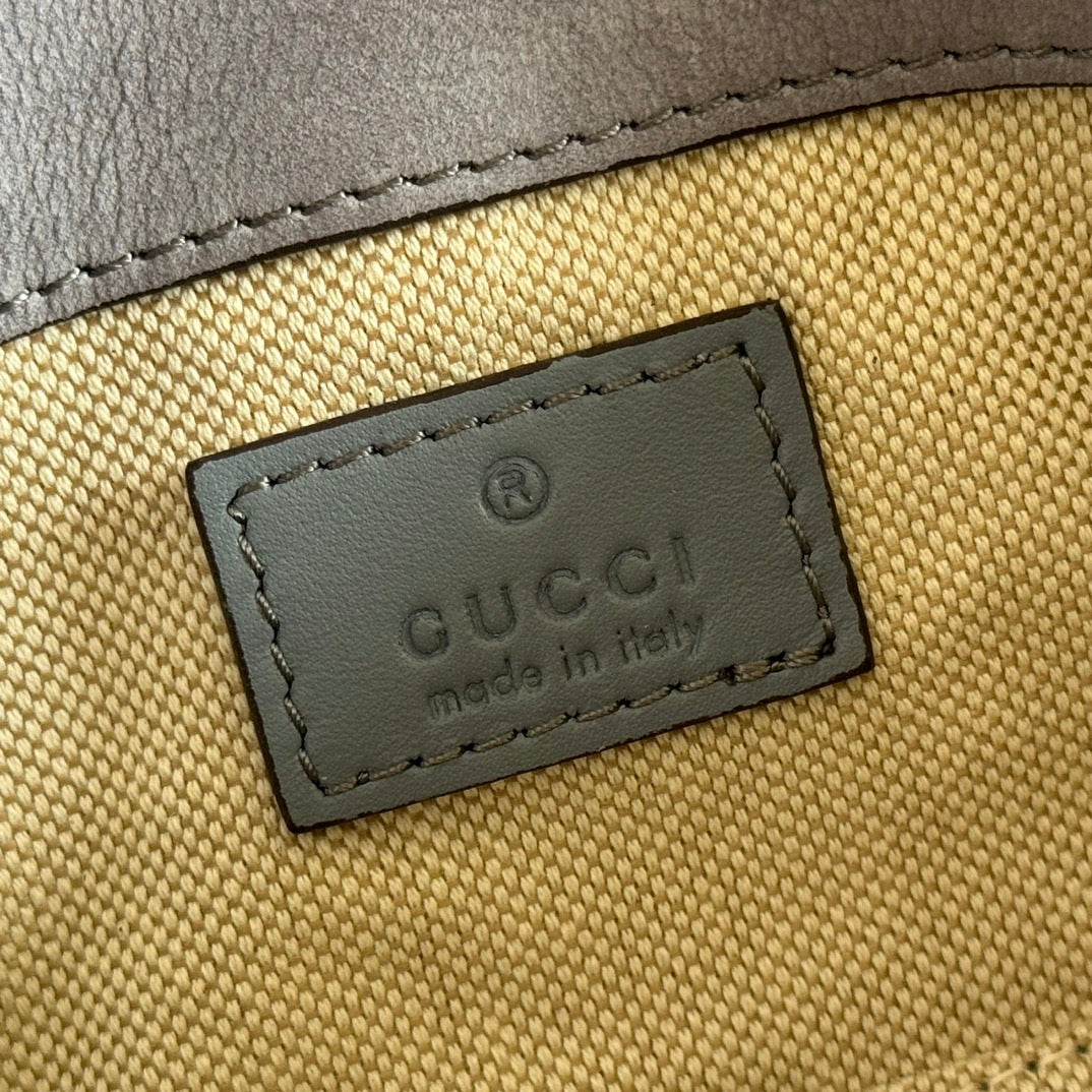 GG Marmont Double-G 16.5cm Gray Suede