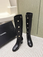 Chanel Riding Boots  Black Lambskin 567792