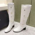 Chanel Riding Boots  White Lambskin 567791