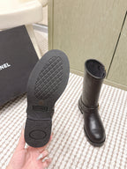 Chanel   Chelsea Boots Black Calfskin 567774
