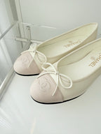 ballet flats white mix pink lambskin 566820